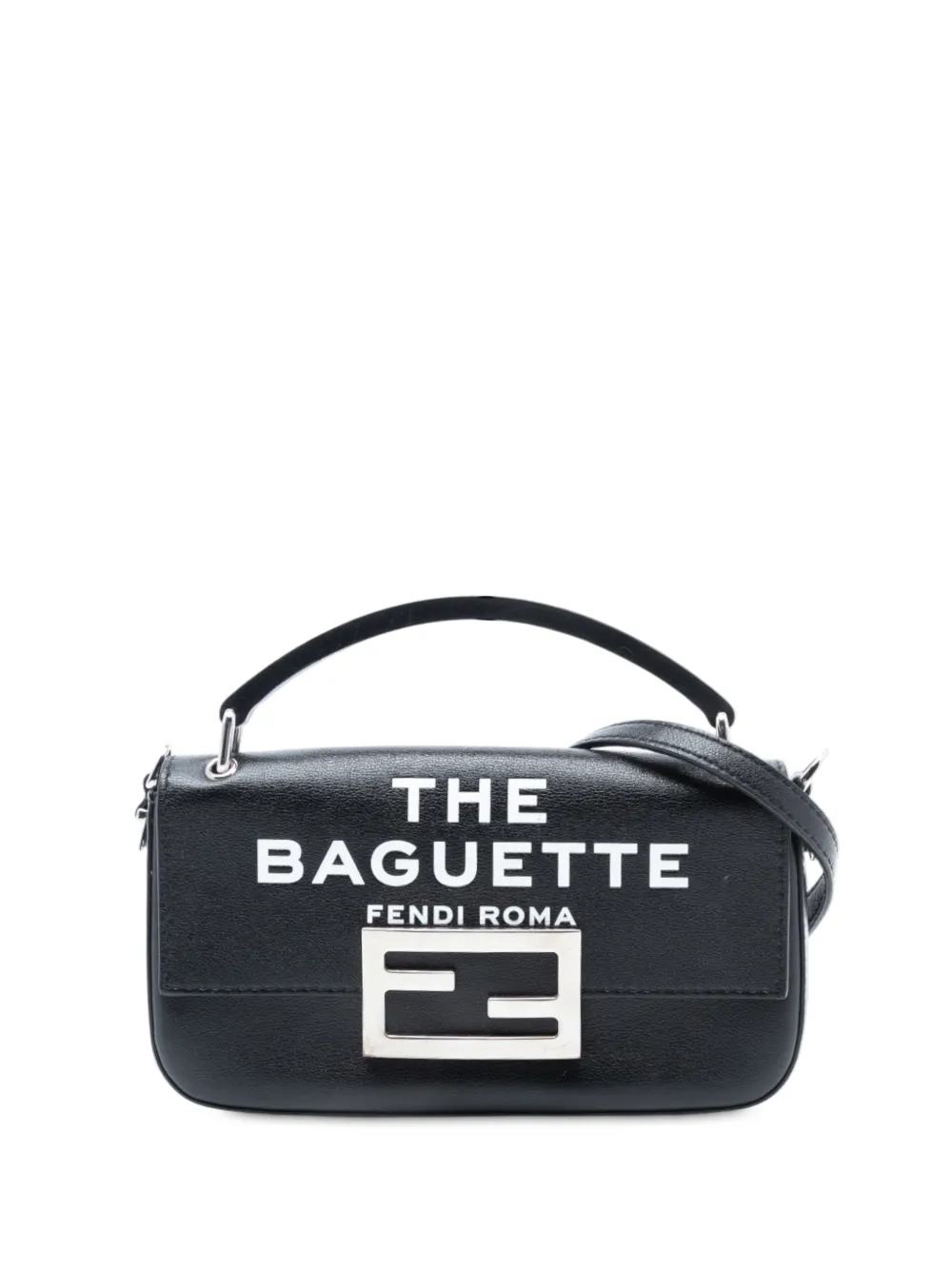 Fendi Pre-Owned 2010-2025 Marc Jacobs Calfskin Baguette Phone Pouch satchel - Nero