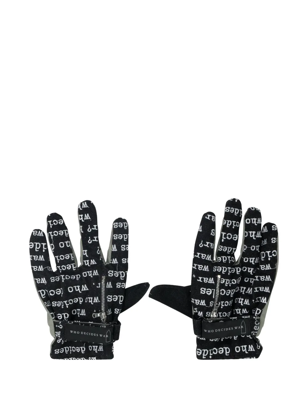 Who Decides War Armor zip gloves - Blu