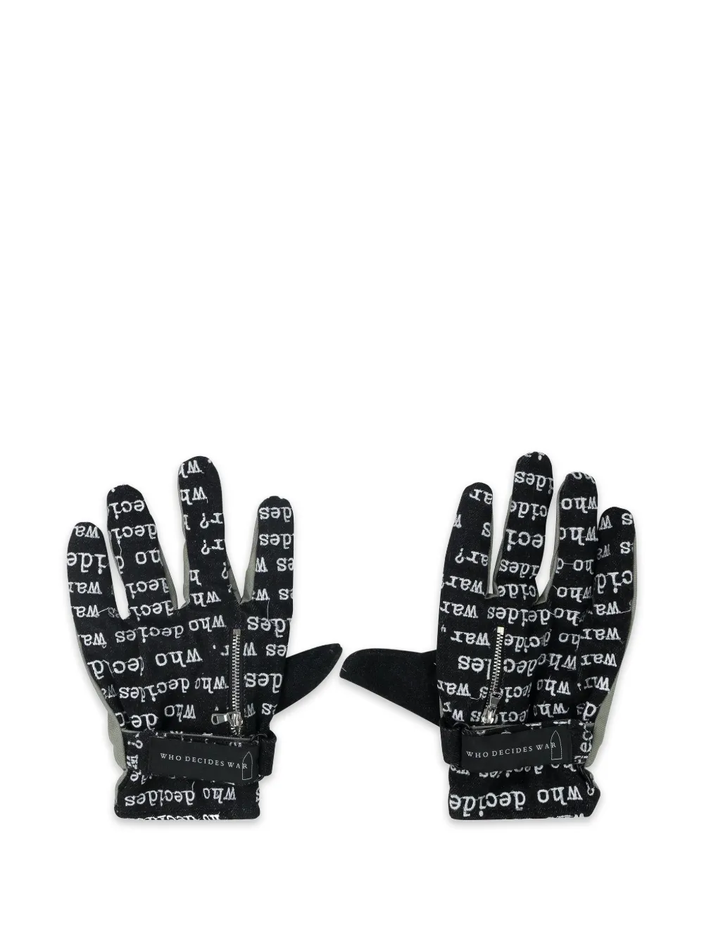 Who Decides War Armor zip gloves - Blu