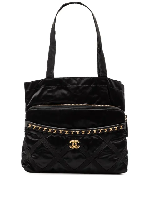 CHANEL Pre-Owned 2021 Nylon Grosgrain Lifestyle Foldable tote bag