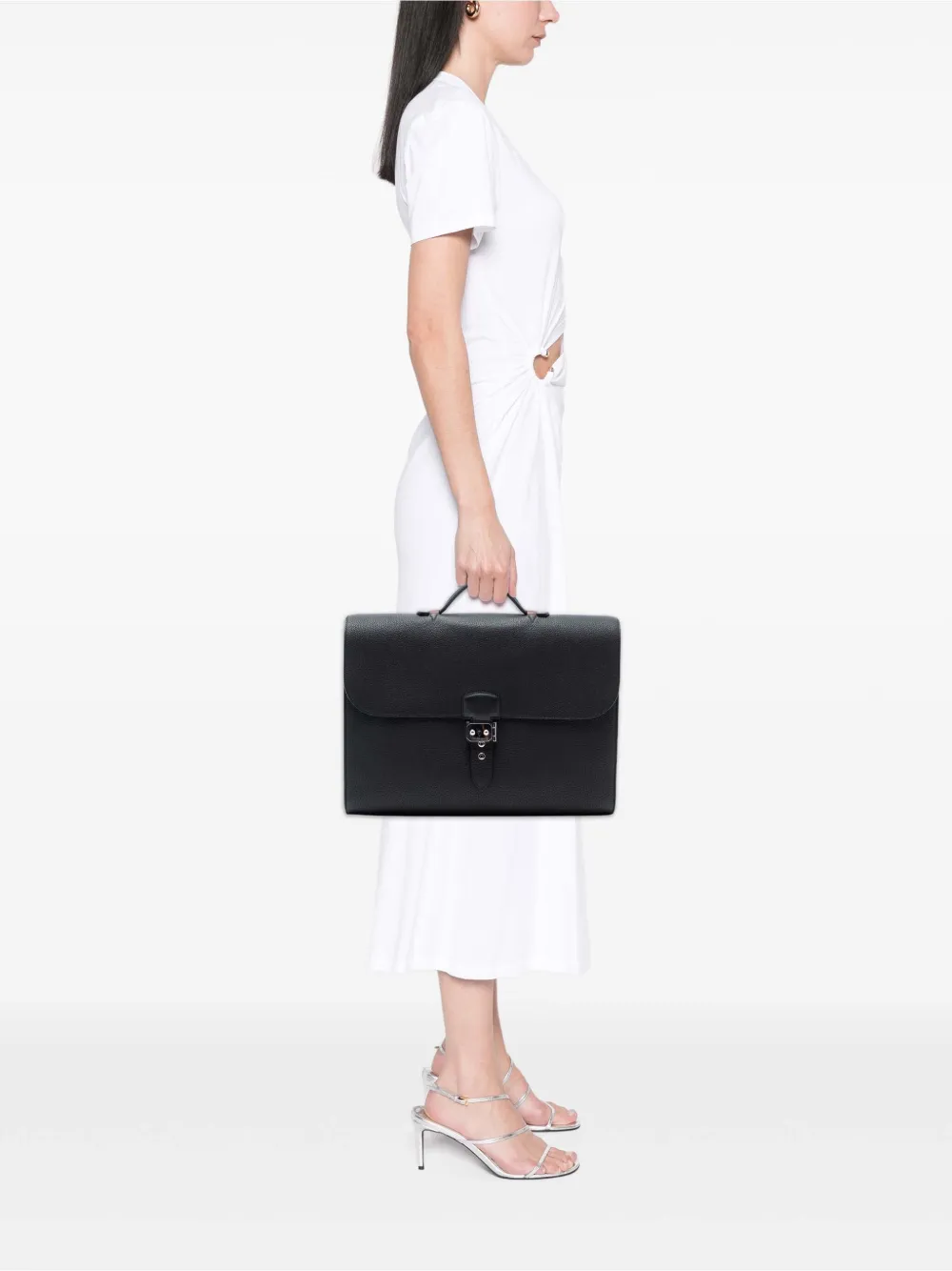 Hermès Pre-Owned 2015 Togo and Swift Sac A Depeches Verso 38 business bag | Pre-Owned | Image 2