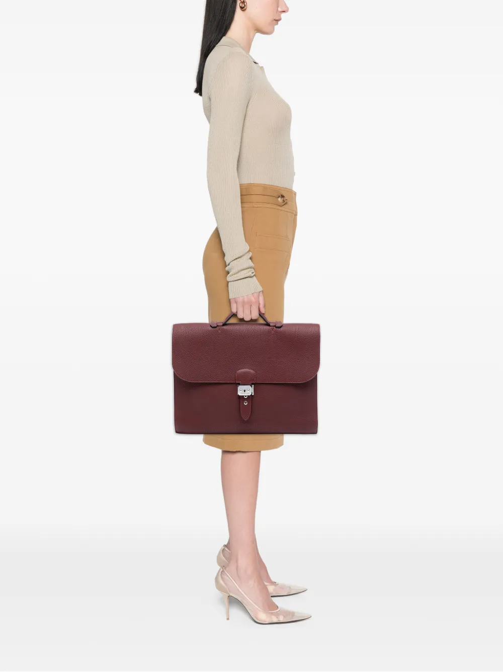 Hermès Pre-Owned 2008 Togo Sac A Depeches 38 business bag | Pre-Owned | Image 2