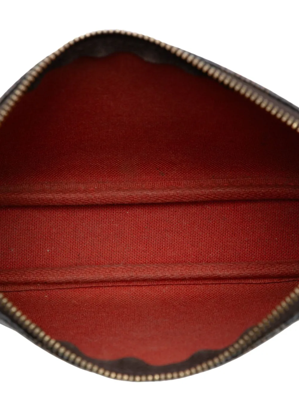 2004 Damier Ebene Mini Pochette Accessoires Shoulder Bag
