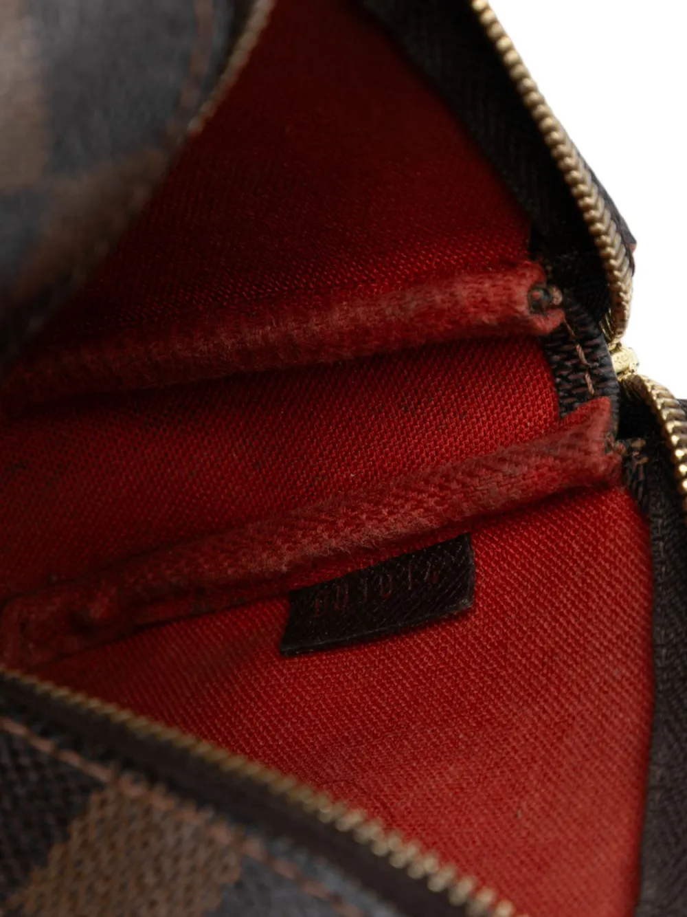 2004 Damier Ebene Mini Pochette Accessoires Shoulder Bag
