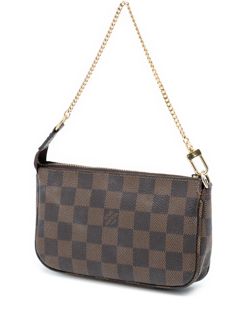 2004 Damier Ebene Mini Pochette Accessoires Shoulder Bag