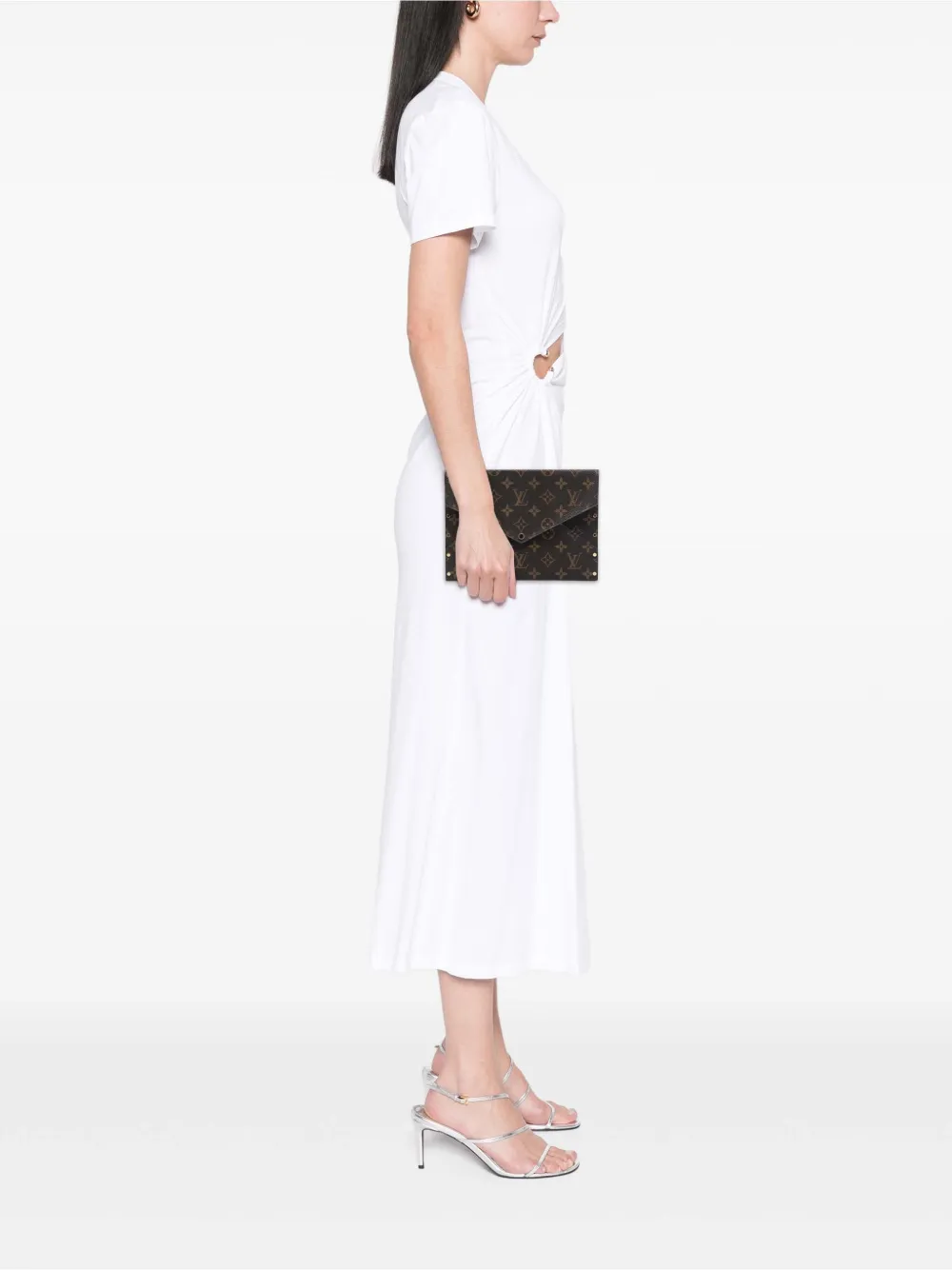 Louis Vuitton Pre-Owned 2016 Monogram Rivets Envelope MM clutch bag | Pre-Owned | Image 2