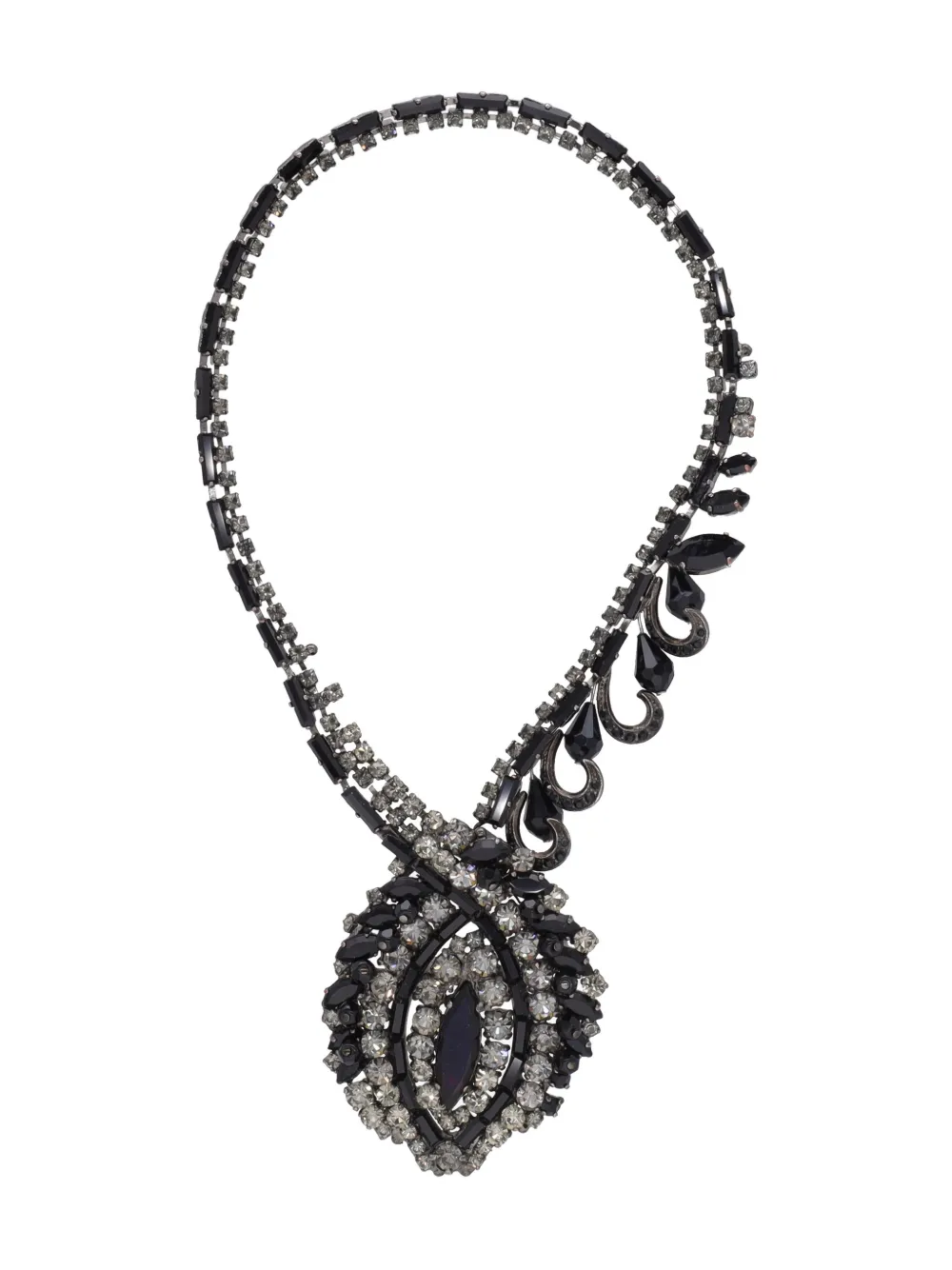 Anne Fontaine gemstones pendant necklace - Argento