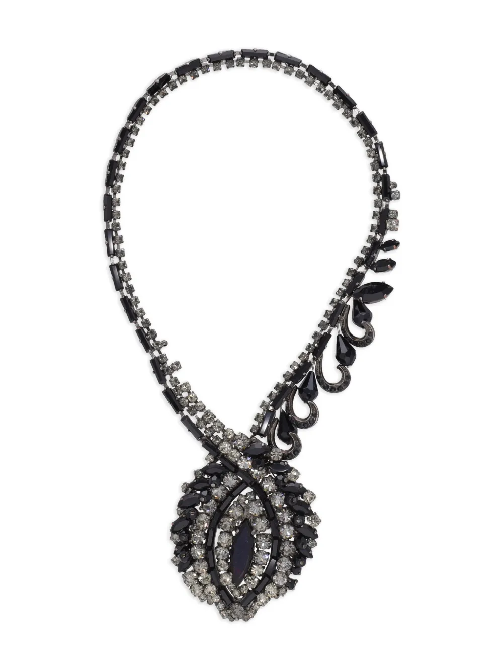 Anne Fontaine gemstones pendant necklace - Argento