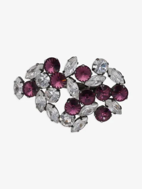 Krizia Pre-Owned gemstone adorned brooch