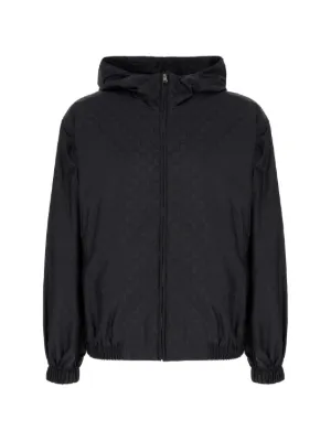 Prada Re-Nylon Hooded Jacket | Black | FARFETCH