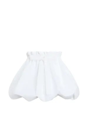patou ラッフル　ミニスカート　34 ホワイト Patou ラッフル ミニスカート | ブラック | FARFETCH JP