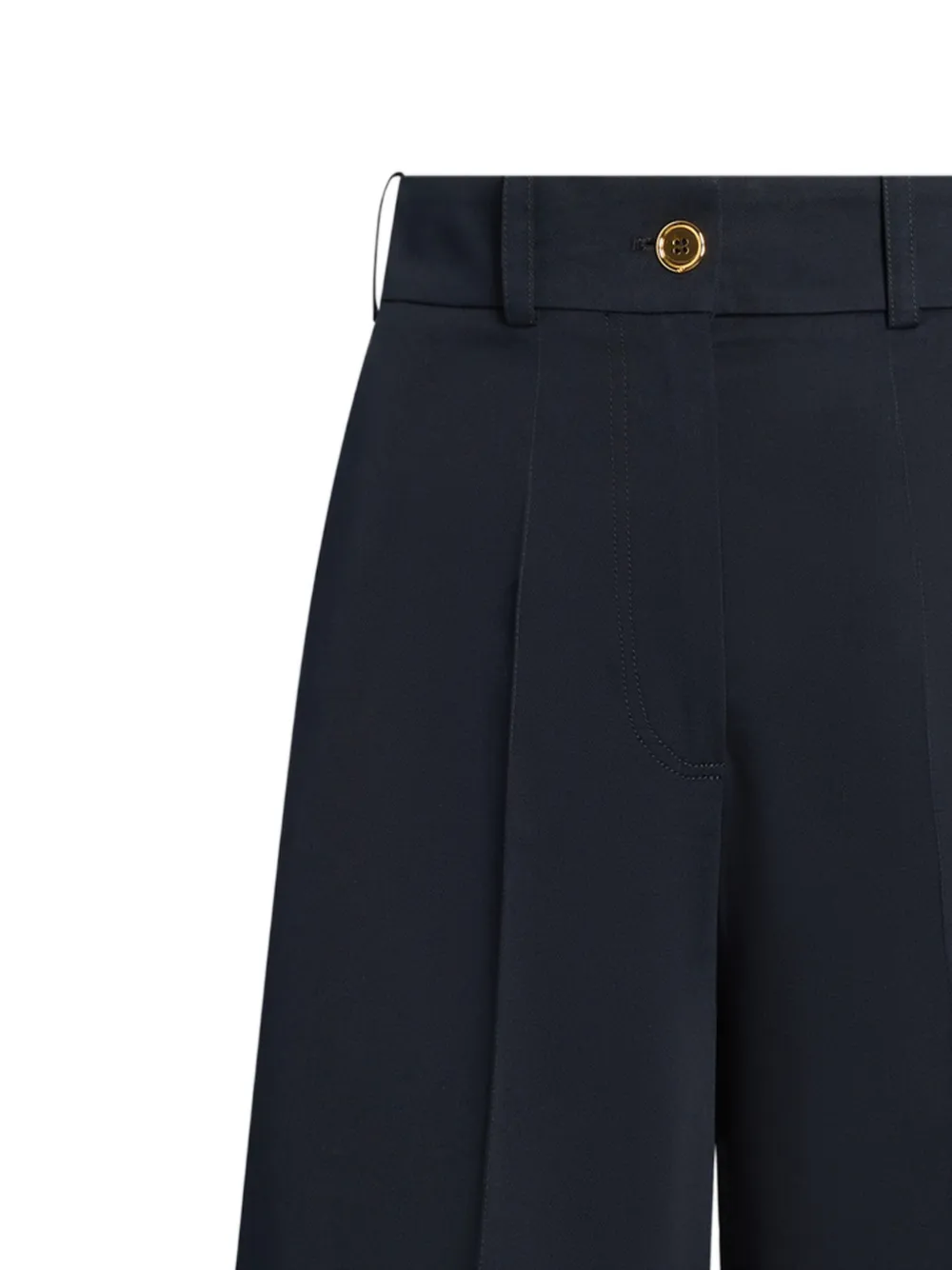 Patou Geplooide bermuda shorts Blauw