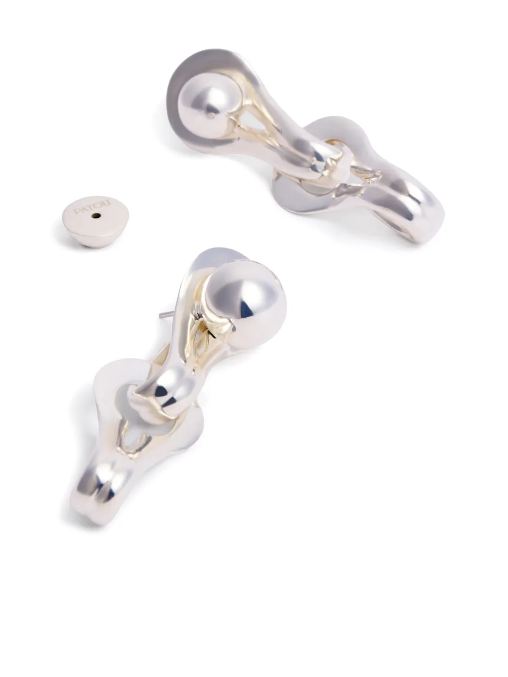  Patou Asymmetric Dangle Earrings - Silver 