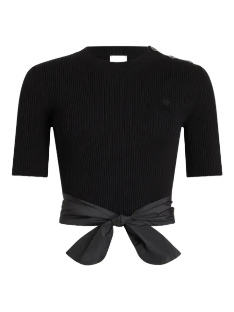 Patou knot ribbed T-shirt