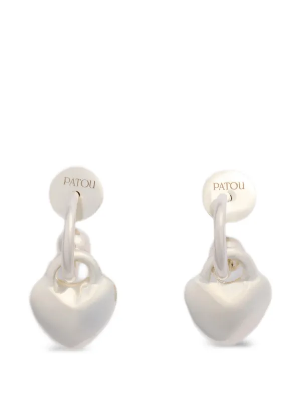 Patou ハート フープピアス | シルバートーン | FARFETCH JP