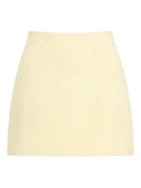 Patou flat-front mini straight skirt