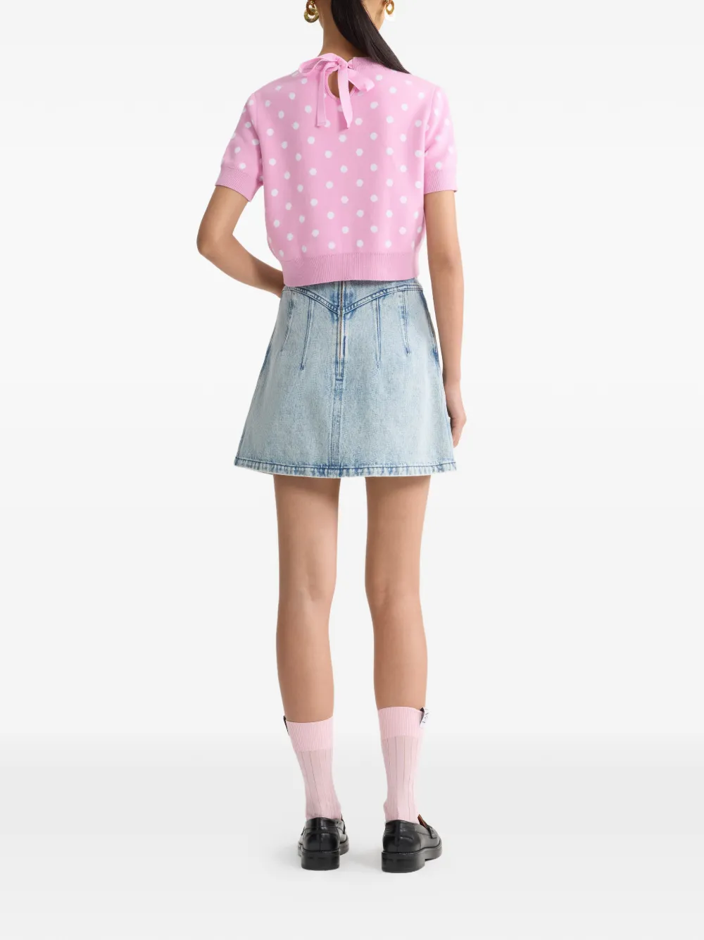 Patou Gebreid T-shirt Roze