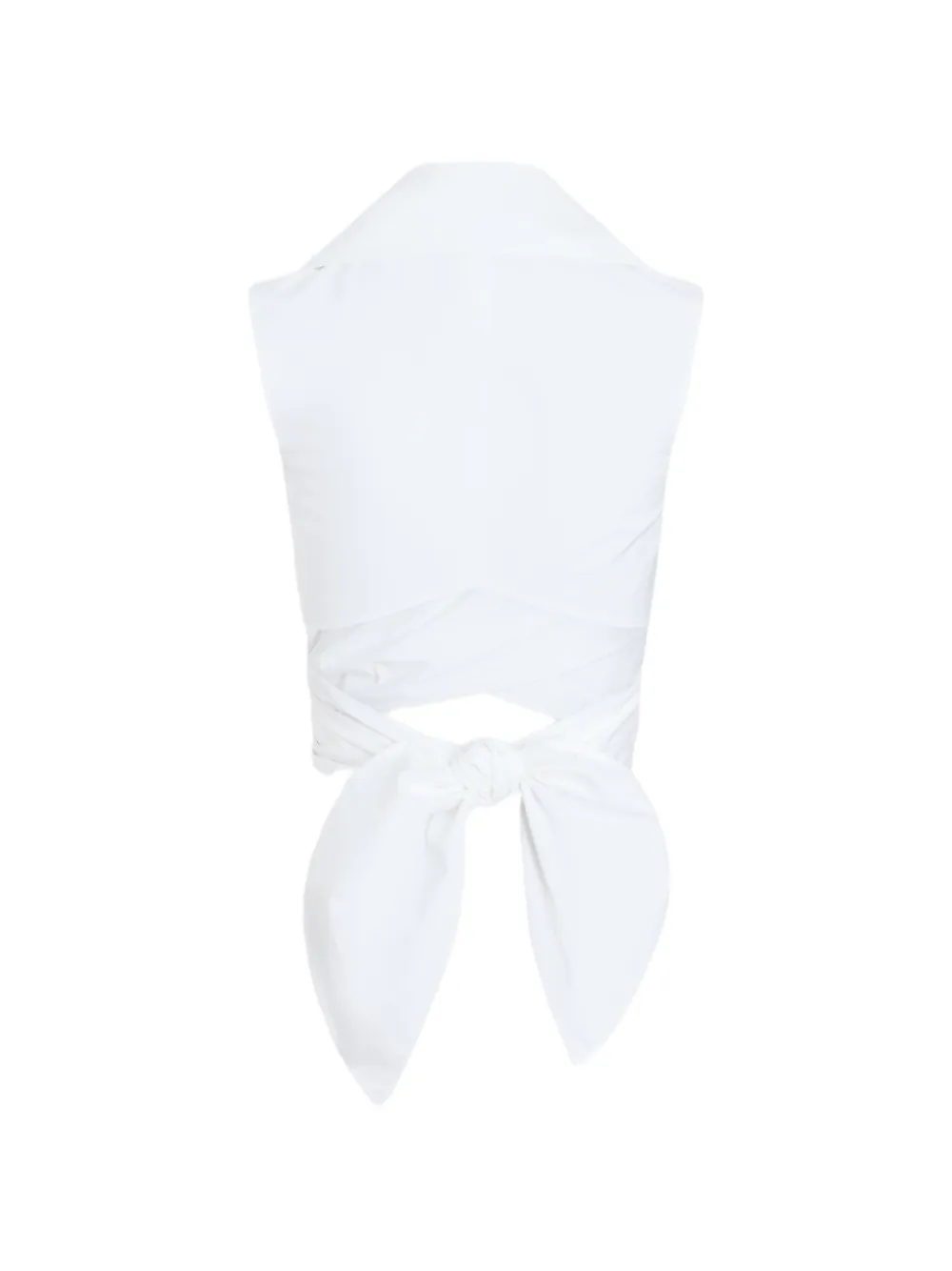  Patou Draped Sleeveless Top - White 