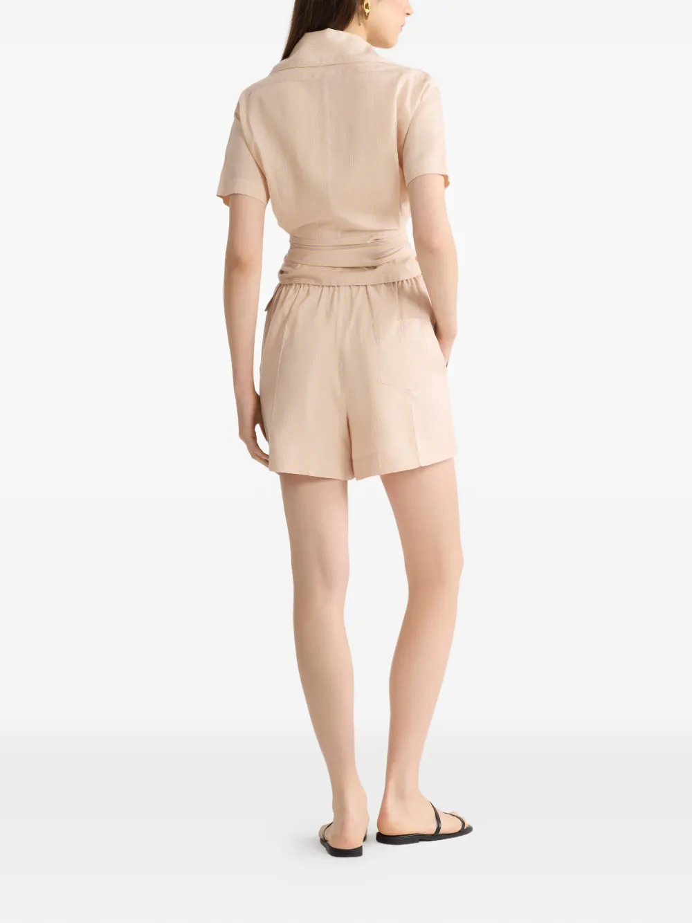  Patou Knotted Striped-pattern Shirt - Neutrals 