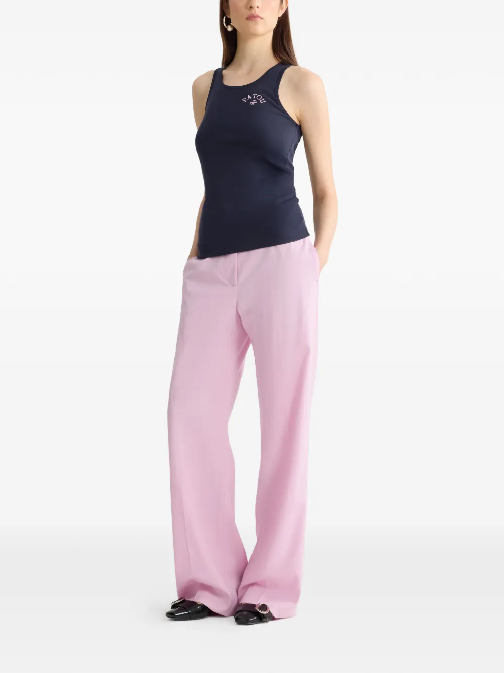  Patou Logo Tank Top - Blue 