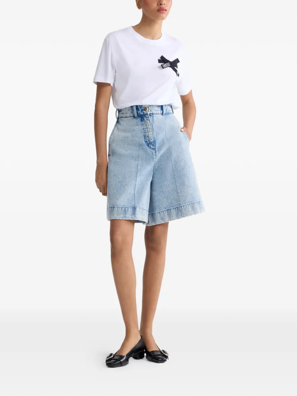  Patou Belt-loops Shorts - Blue 