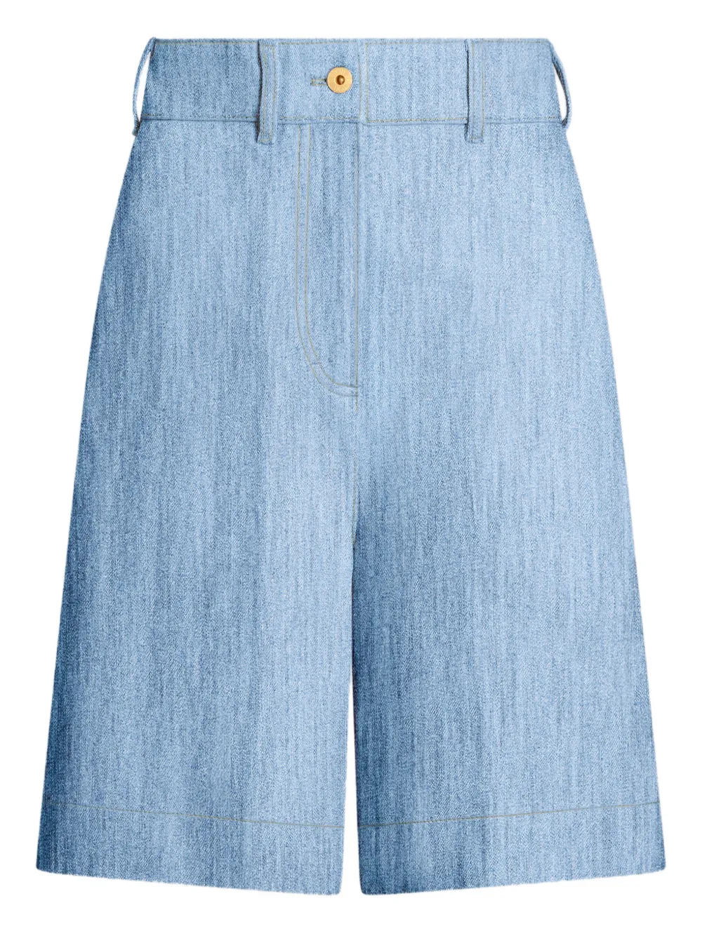 Patou Belt-loops Shorts In Blue