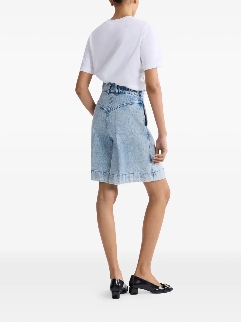  Patou Belt-loops Shorts - Blue 