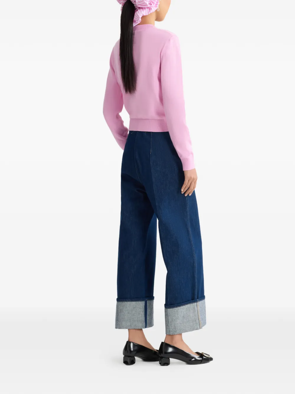 Patou Vest met gestreept detail Roze