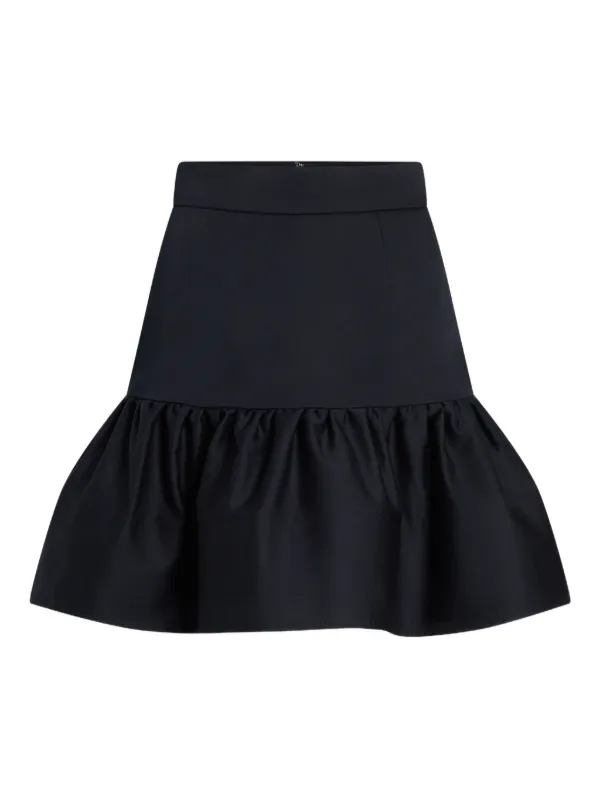 Patou ラッフル ミニスカート | ブラック | FARFETCH JP