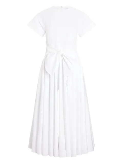 Patou short-sleeves knot midi dress