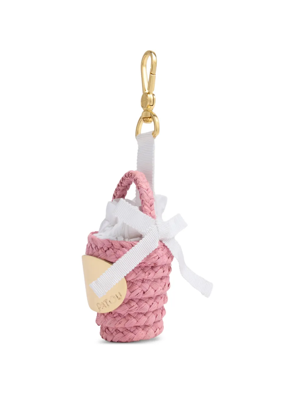  Patou Raffia Keyring - Pink 