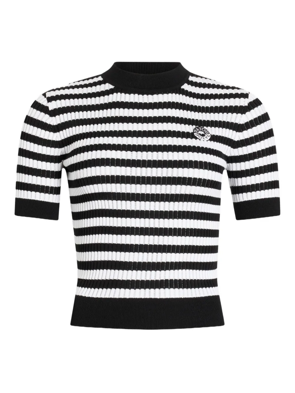 Patou Top a righe - Nero