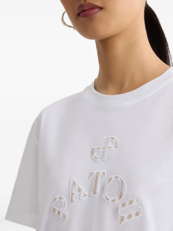 PATOU ロゴ Tシャツ ホワイト Sサイズ Patou ロゴ Tシャツ | ホワイト | FARFETCH JP