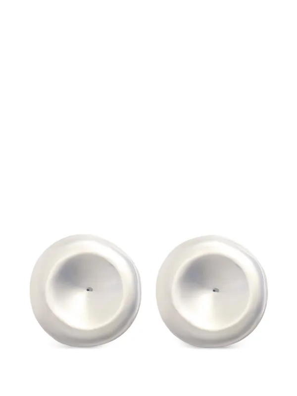 Patou Disc Clip Earring in Silver