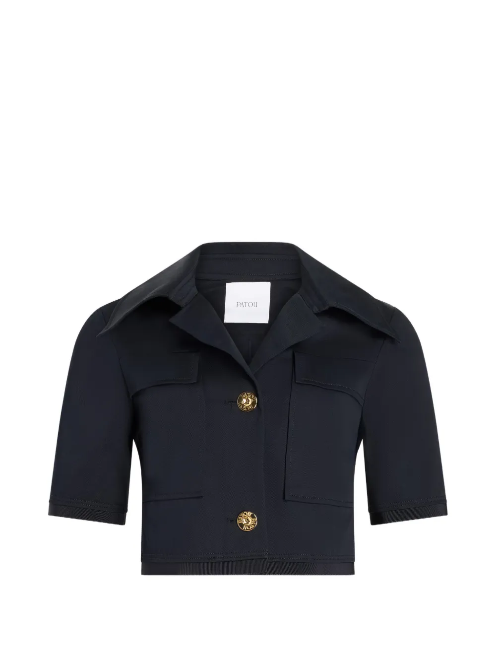 Patou Giacca crop a maniche corte - Blu