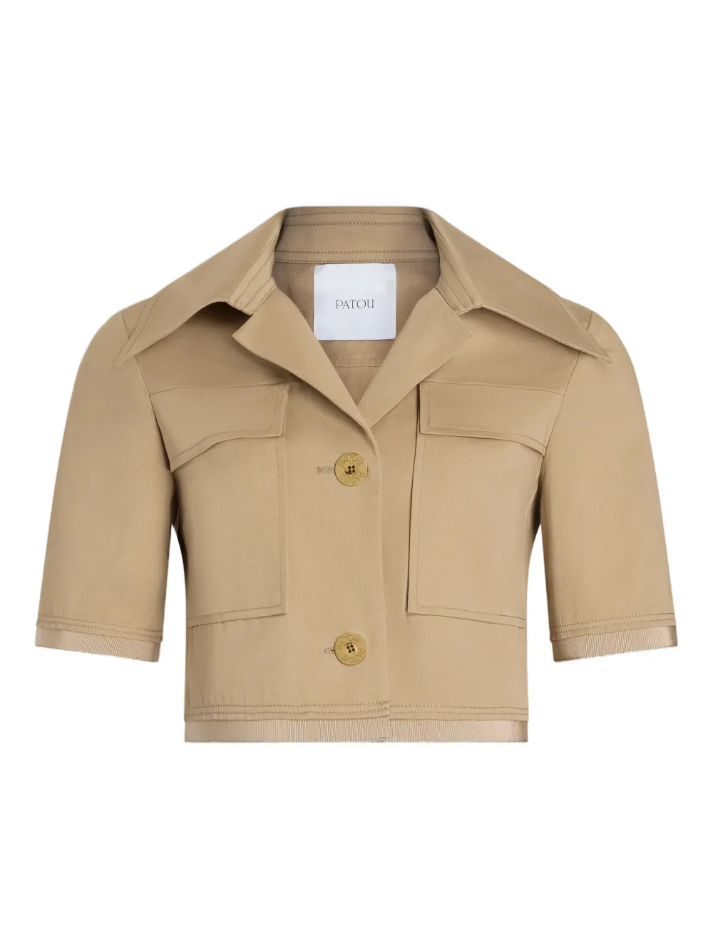 Patou Giacca crop a maniche corte - Toni neutri