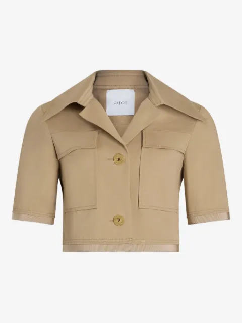 Patou short-sleeves cropped jacket