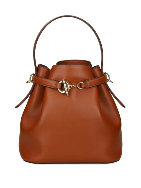 Lauren Ralph Lauren top-handle leather bucket bag