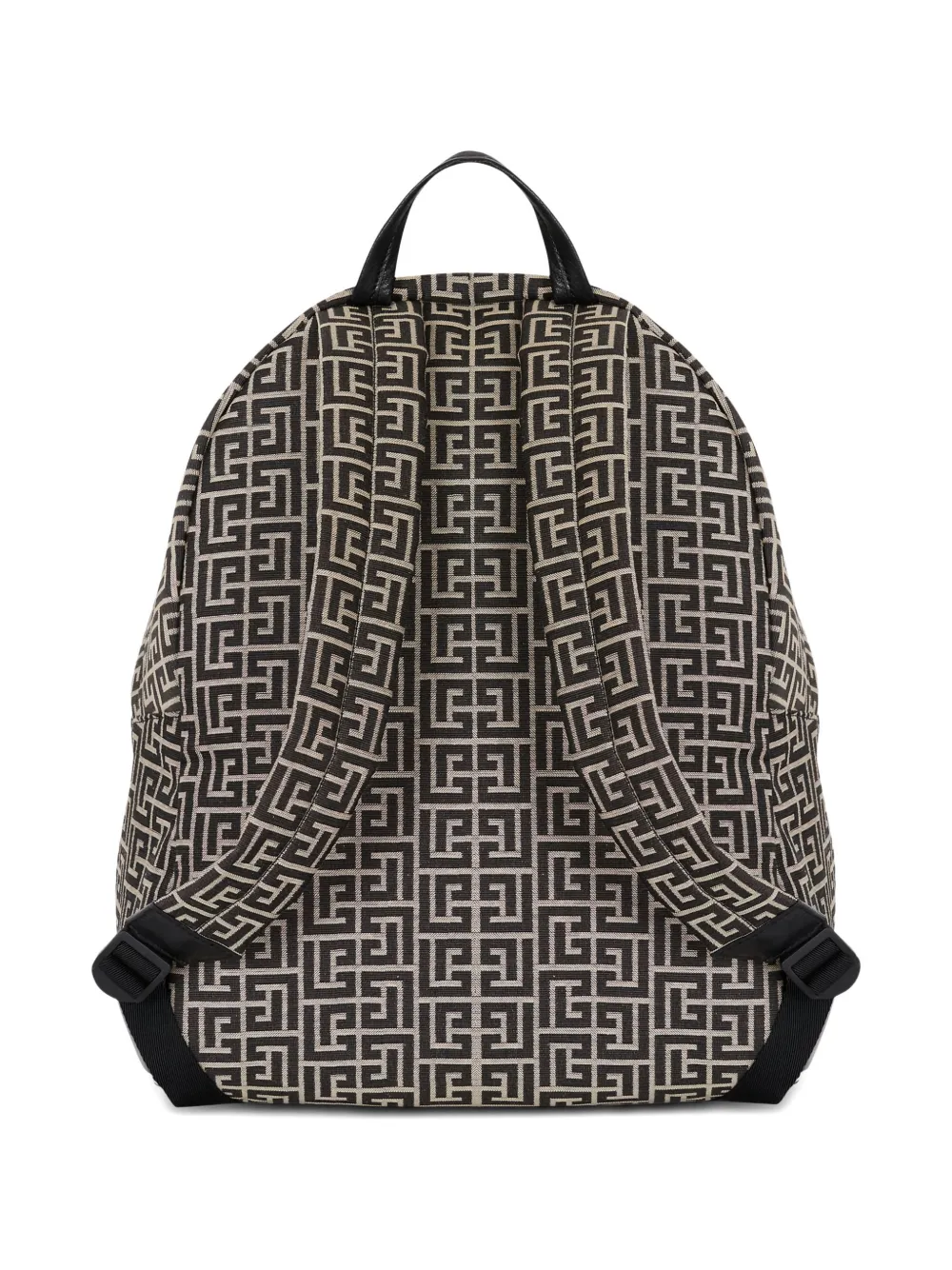  Balmain Pulse Monogram-jacquard Backpack - Black 