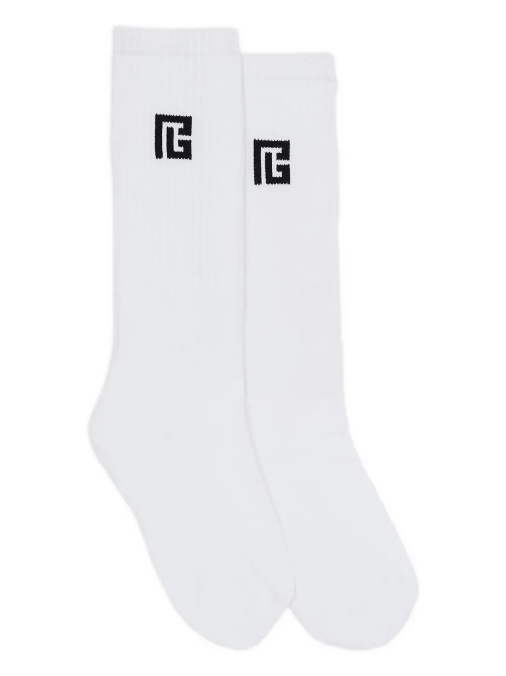 Balmain Kids Calzini con logo - Bianco