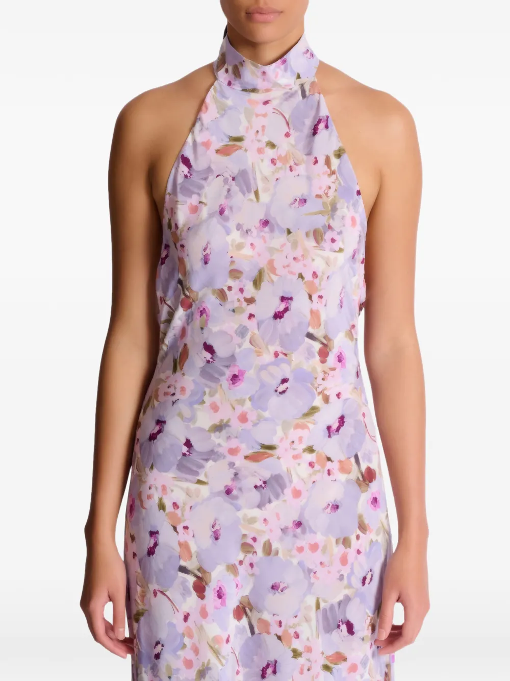  Balmain Robe Poppy Flower - Violet 