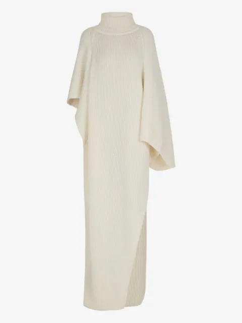Balmain asymmetric knitted cape