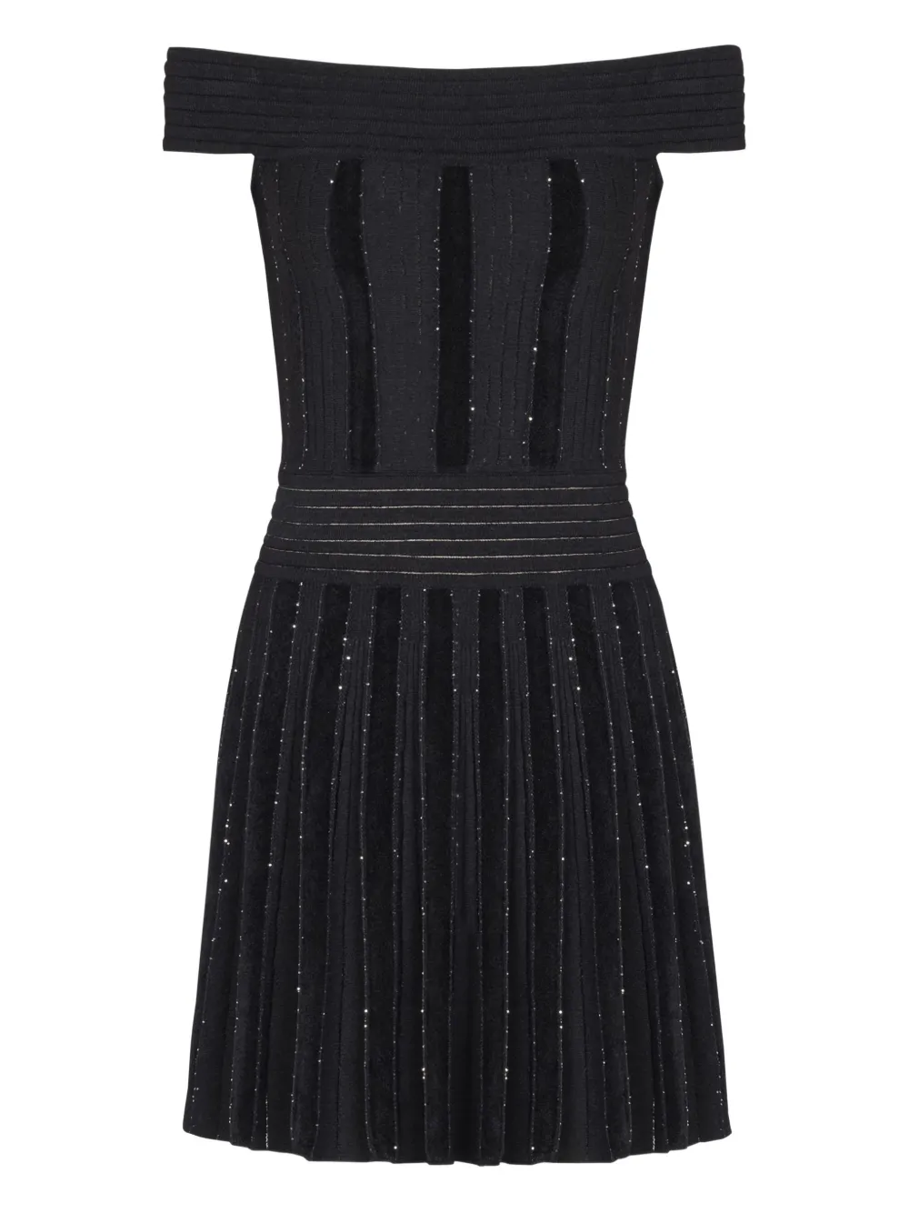 Balmain Abito con spalle scoperte - Nero