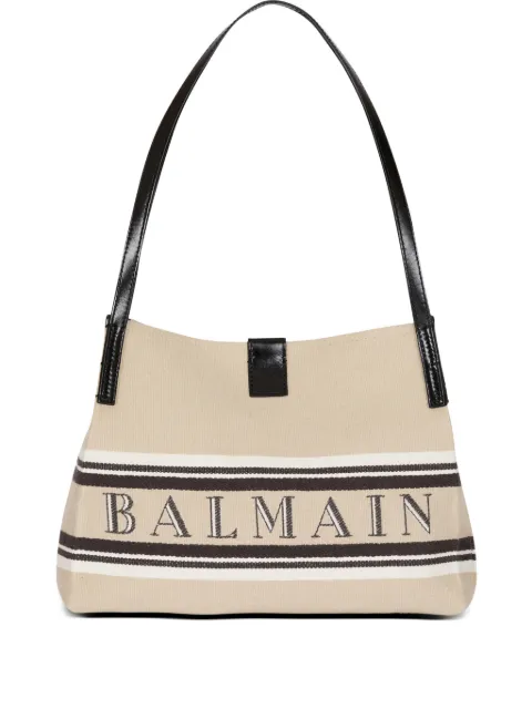 Balmain small Release canvas tote bag