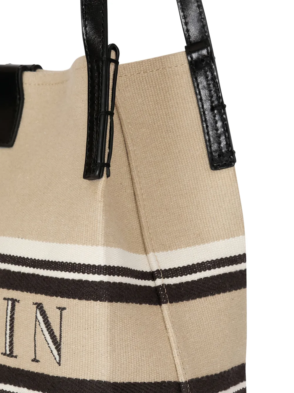 Balmain Release kleine canvas shopper Beige
