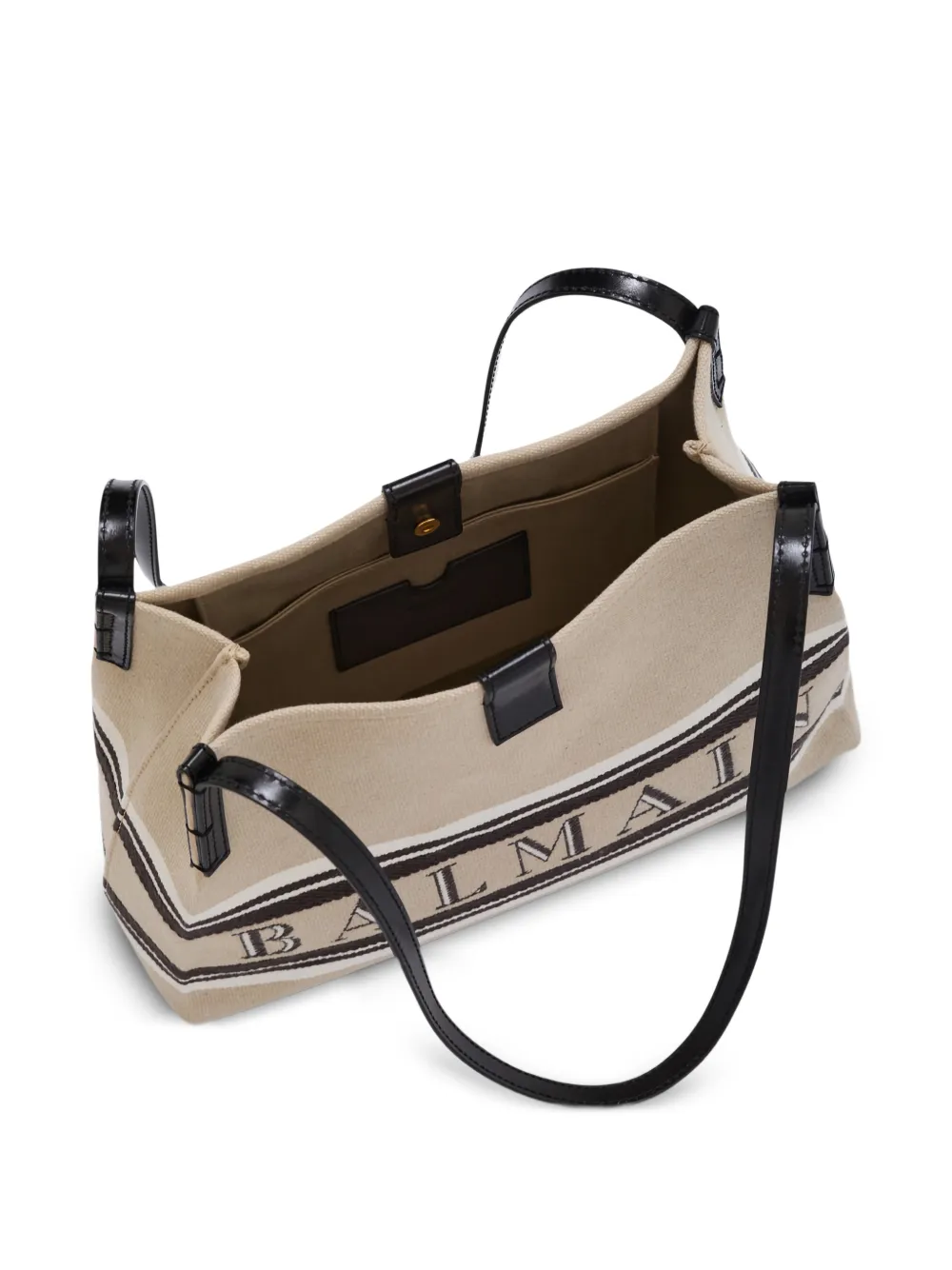 Balmain Release kleine canvas shopper Beige