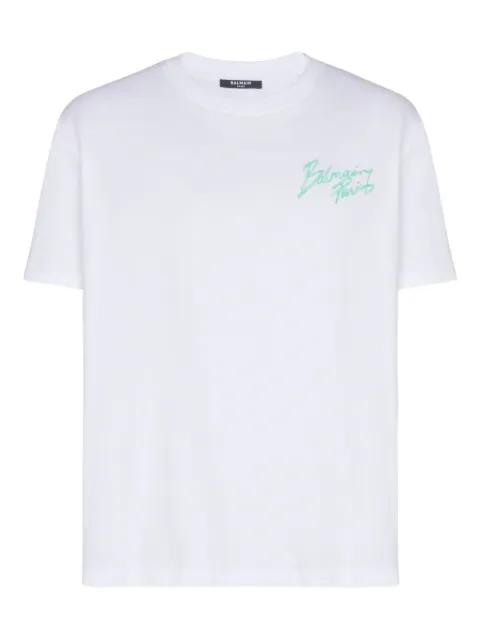 Balmain brush logo-print T-shirt