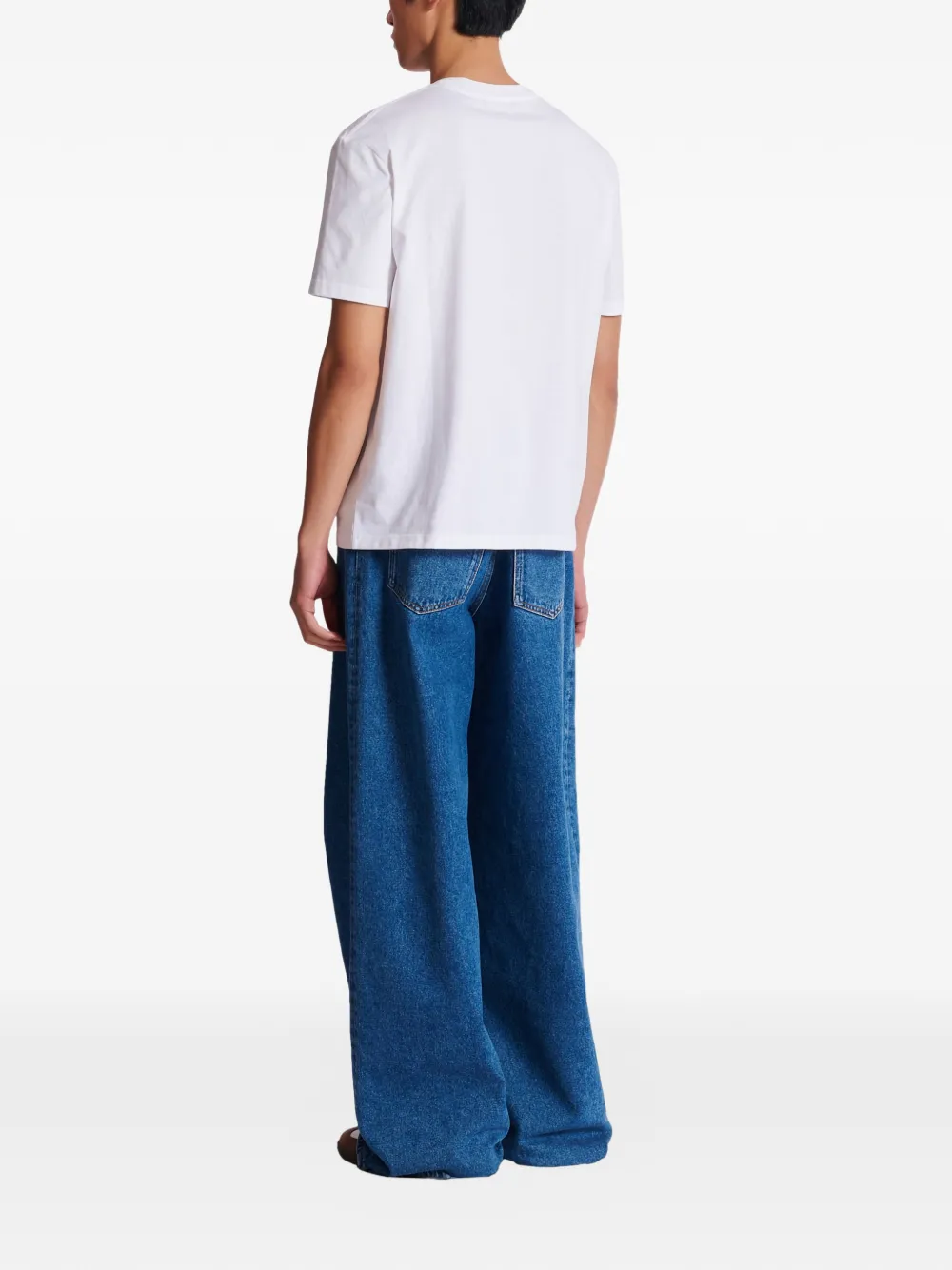 Balmain T-shirt met logoprint Wit
