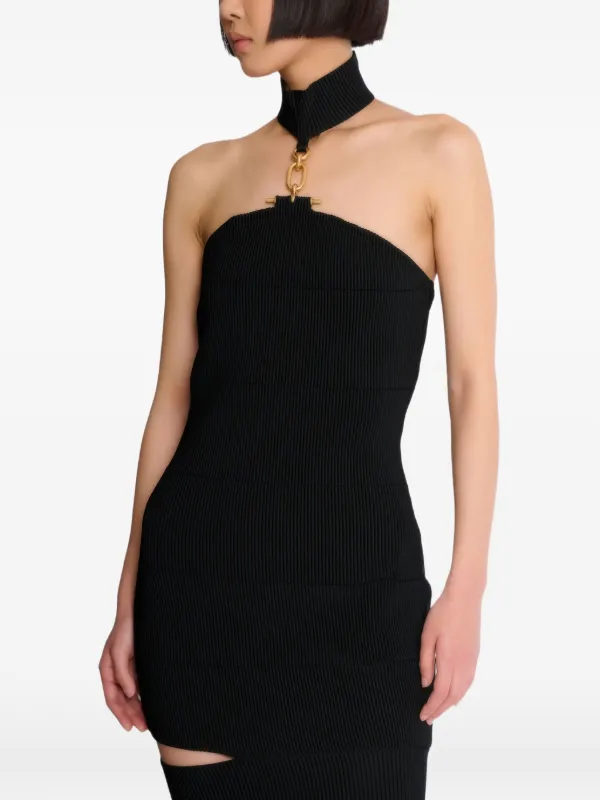 Balmain - Long sleeveless Dress with embellished detail