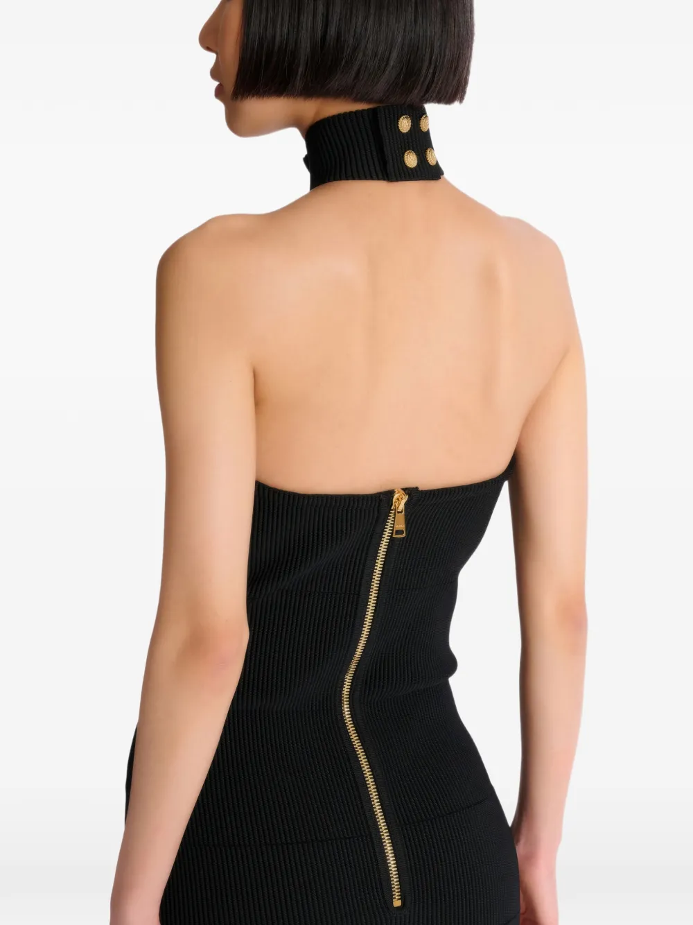Balmain Strapless jurk Zwart